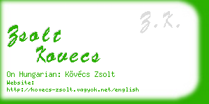 zsolt kovecs business card